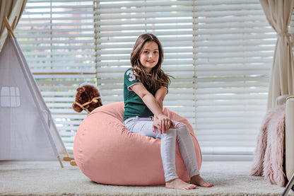 Stuffed Animal Storage Bean Bag Chair Cover for Kids