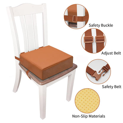Toddler Booster Seat for Dining Table, Removable Chair Cushion