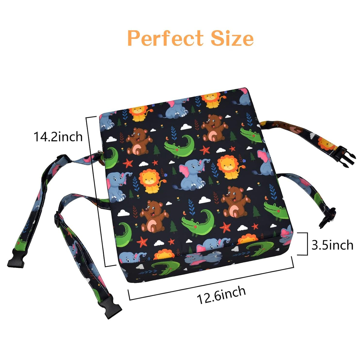 Toddler Booster Seat for Dining Table, Removable Chair Cushion