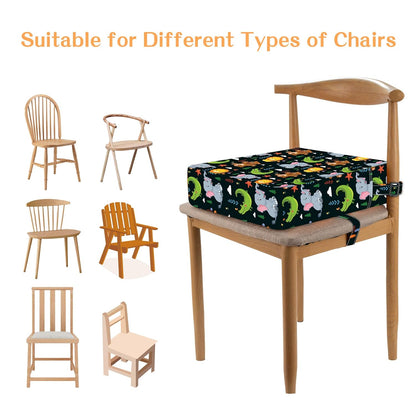 Toddler Booster Seat for Dining Table, Removable Chair Cushion