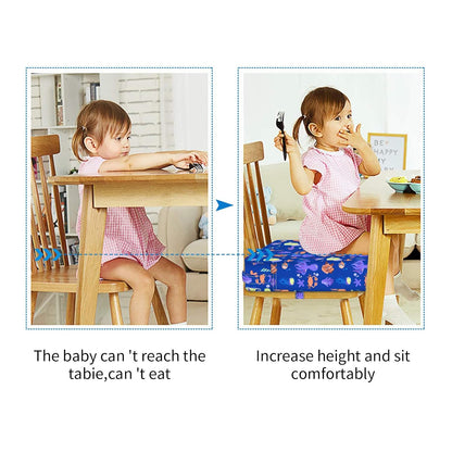 Toddler Booster Seat for Dining Table, Removable Chair Cushion