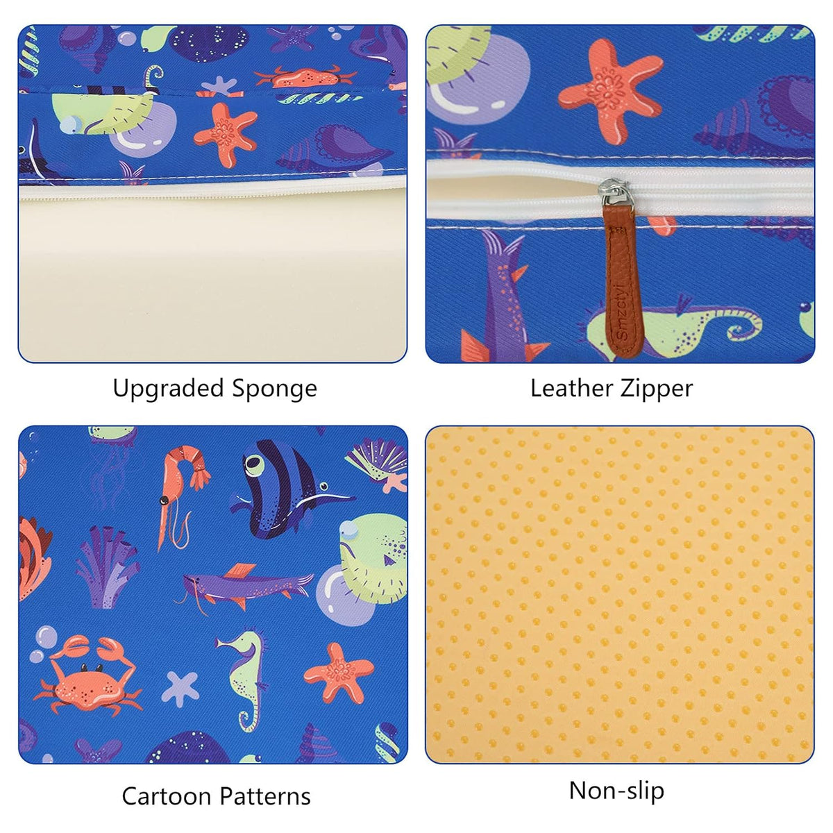 Toddler Booster Seat for Dining Table, Removable Chair Cushion
