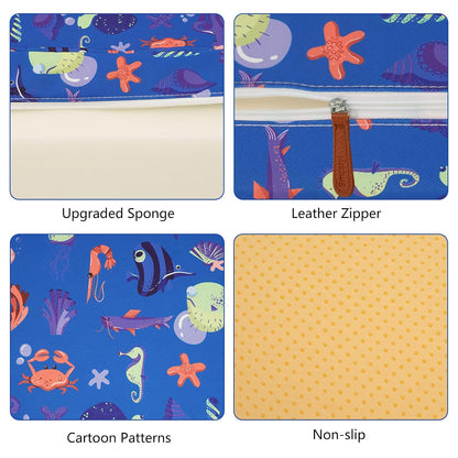 Toddler Booster Seat for Dining Table, Removable Chair Cushion