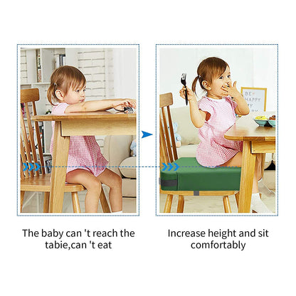 Toddler Booster Seat for Dining Table, Removable Chair Cushion