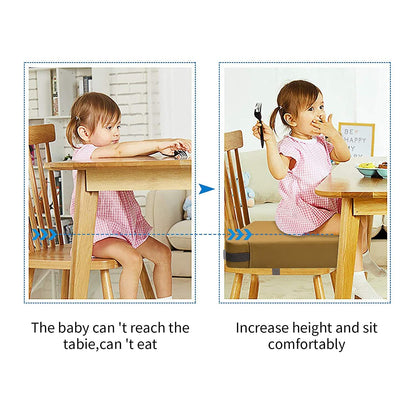 Toddler Booster Seat for Dining Table, Removable Chair Cushion