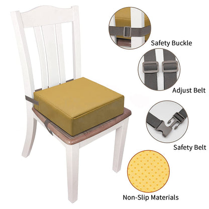 Toddler Booster Seat for Dining Table, Removable Chair Cushion
