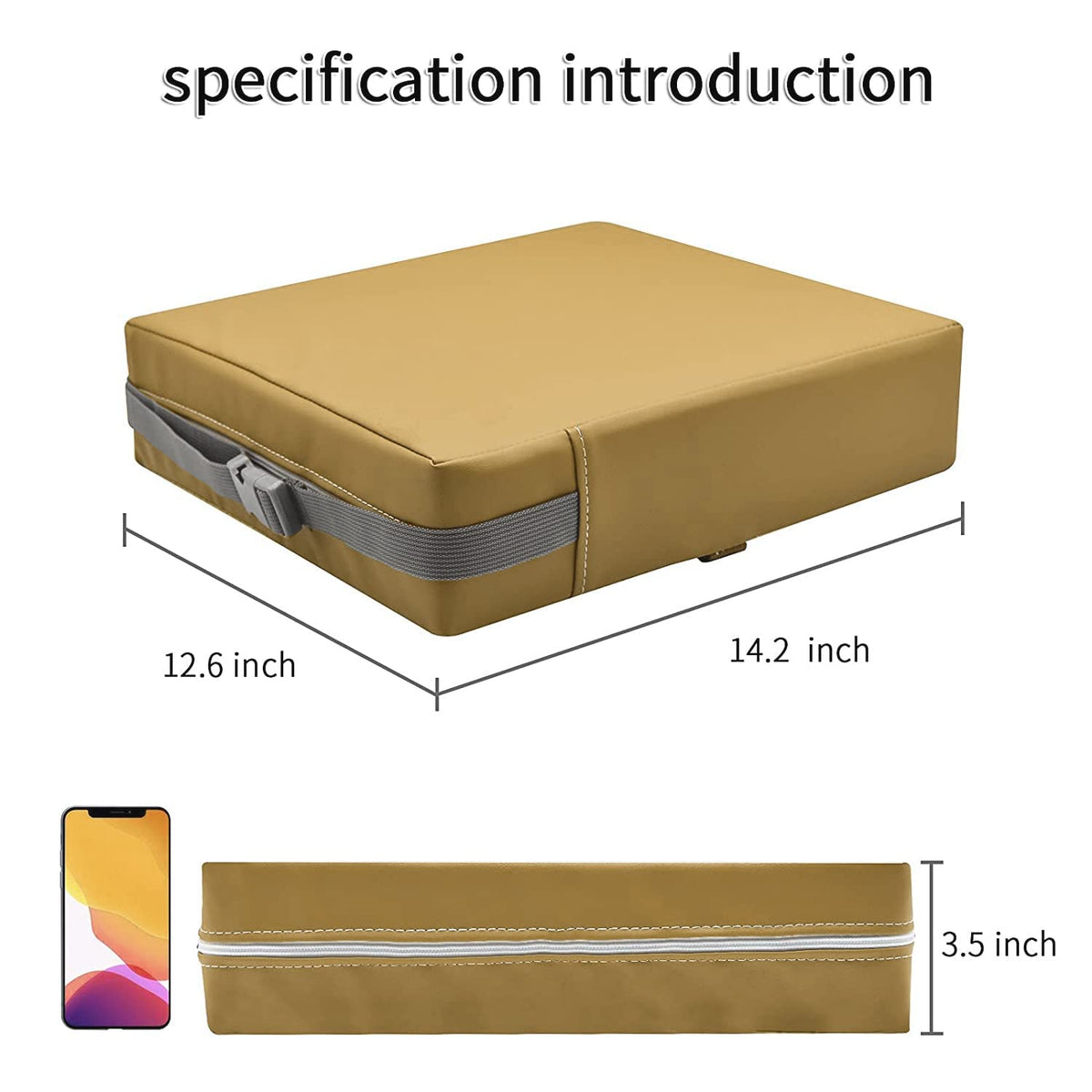 Toddler Booster Seat for Dining Table, Removable Chair Cushion