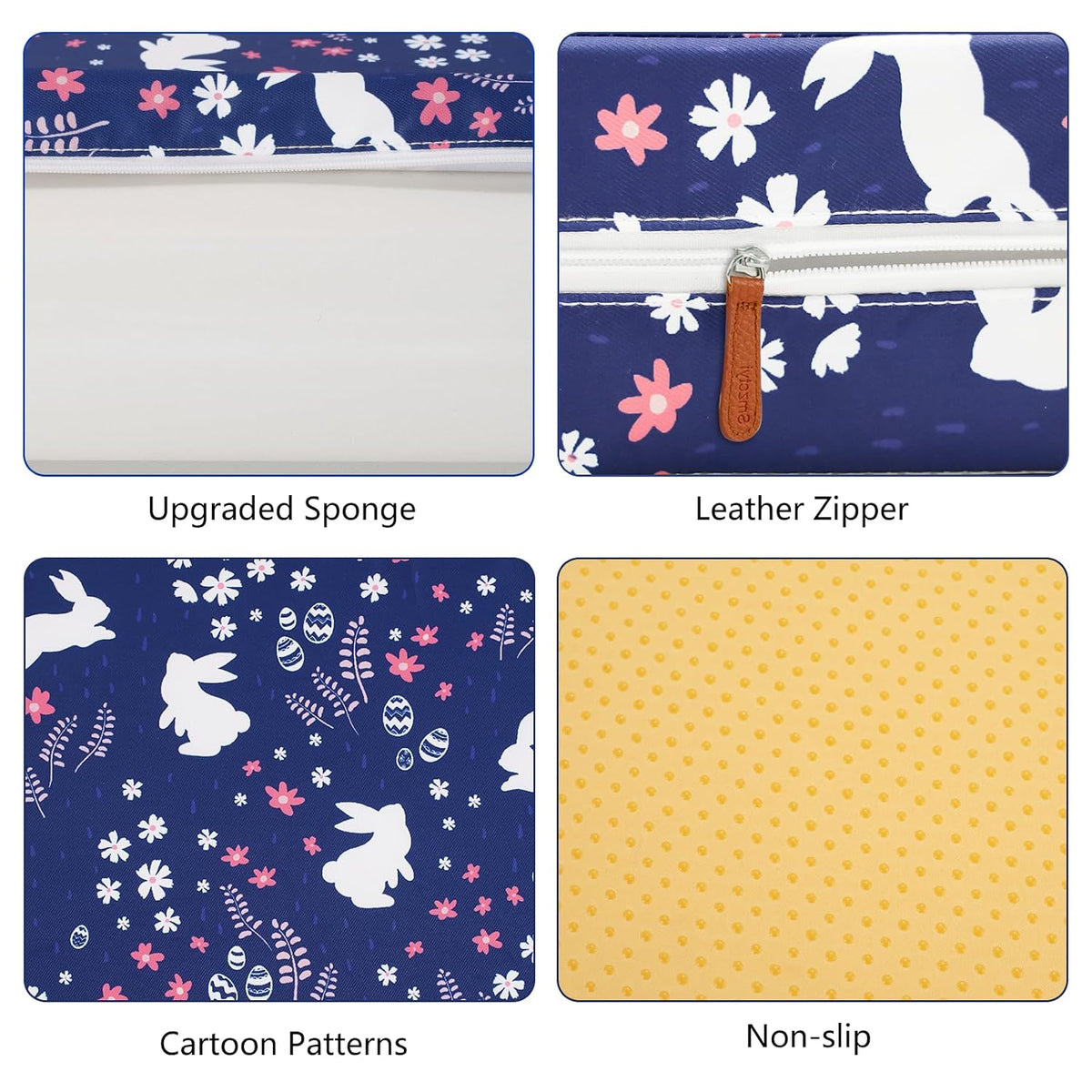 Toddler Booster Seat for Dining Table, Removable Chair Cushion
