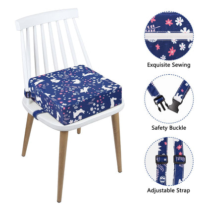 Toddler Booster Seat for Dining Table, Removable Chair Cushion