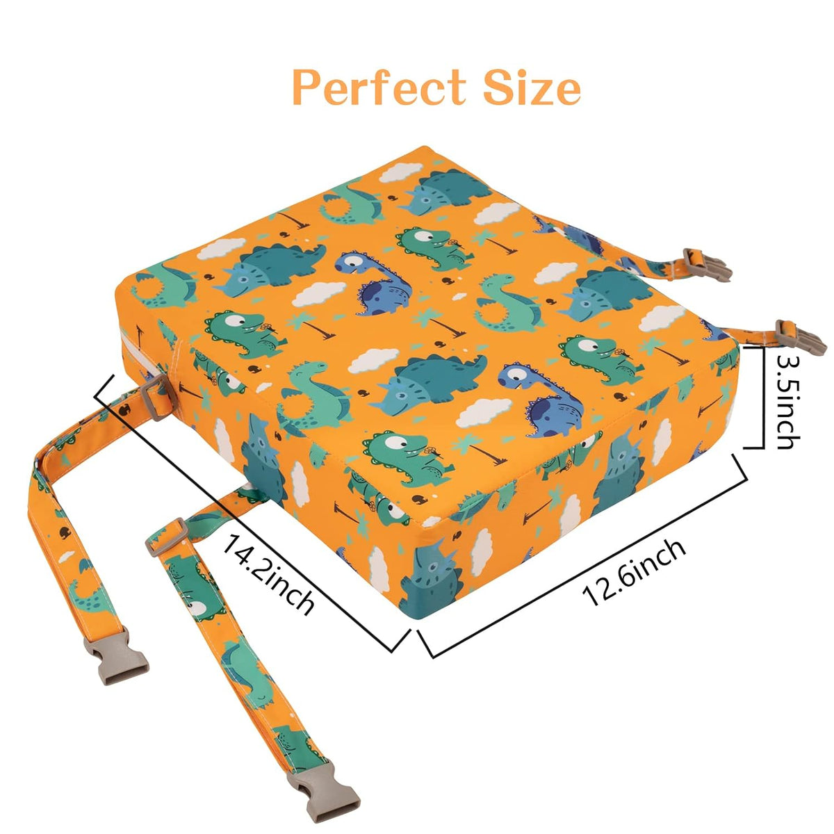 Toddler Booster Seat for Dining Table, Removable Chair Cushion