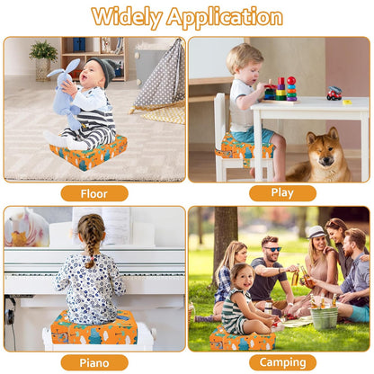 Toddler Booster Seat for Dining Table, Removable Chair Cushion