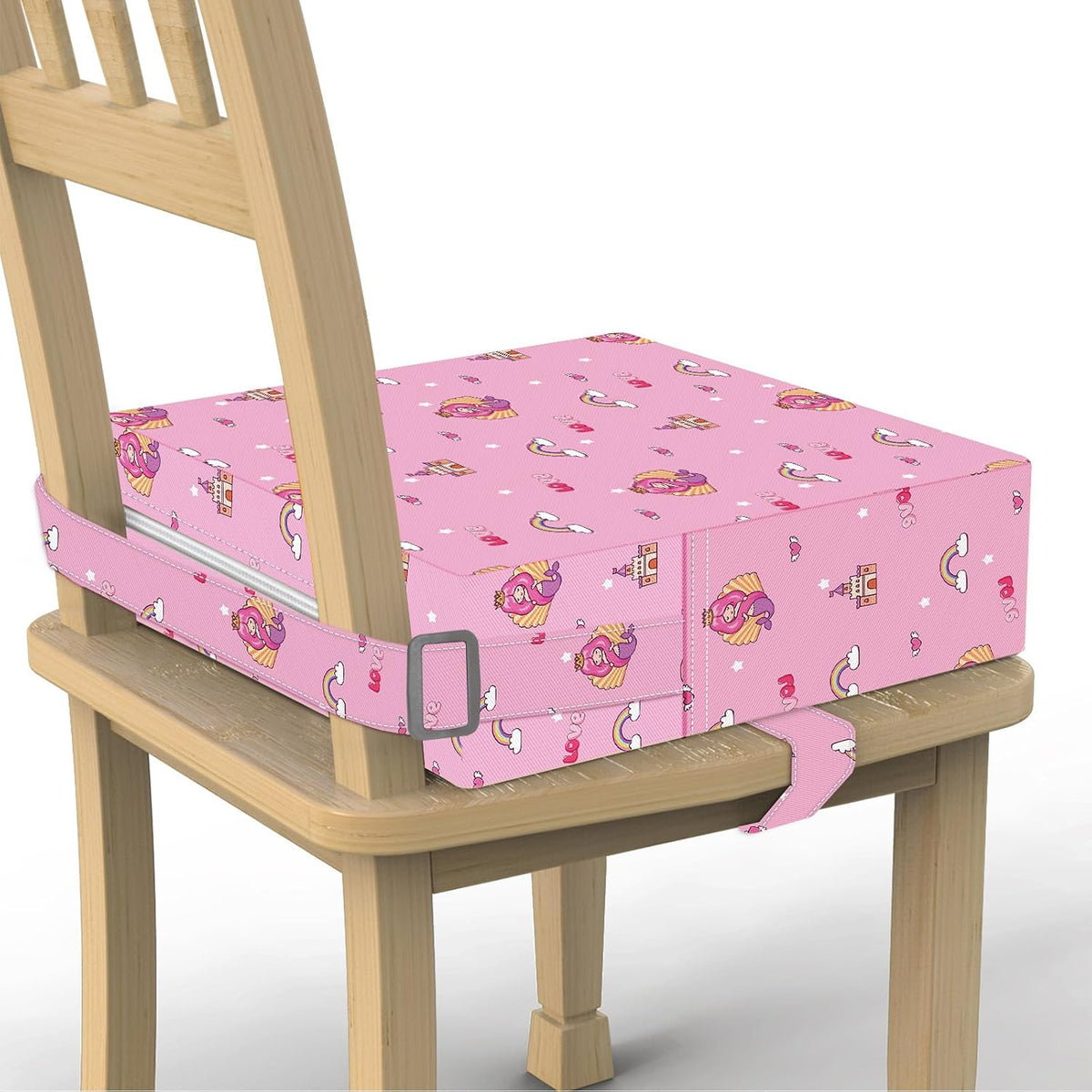 Toddler Booster Seat for Dining Table, Removable Chair Cushion