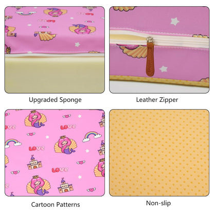 Toddler Booster Seat for Dining Table, Removable Chair Cushion