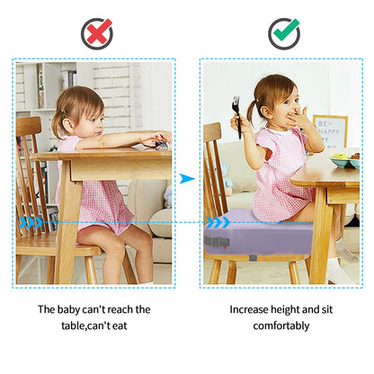 Toddler Booster Seat for Dining Table, Removable Chair Cushion