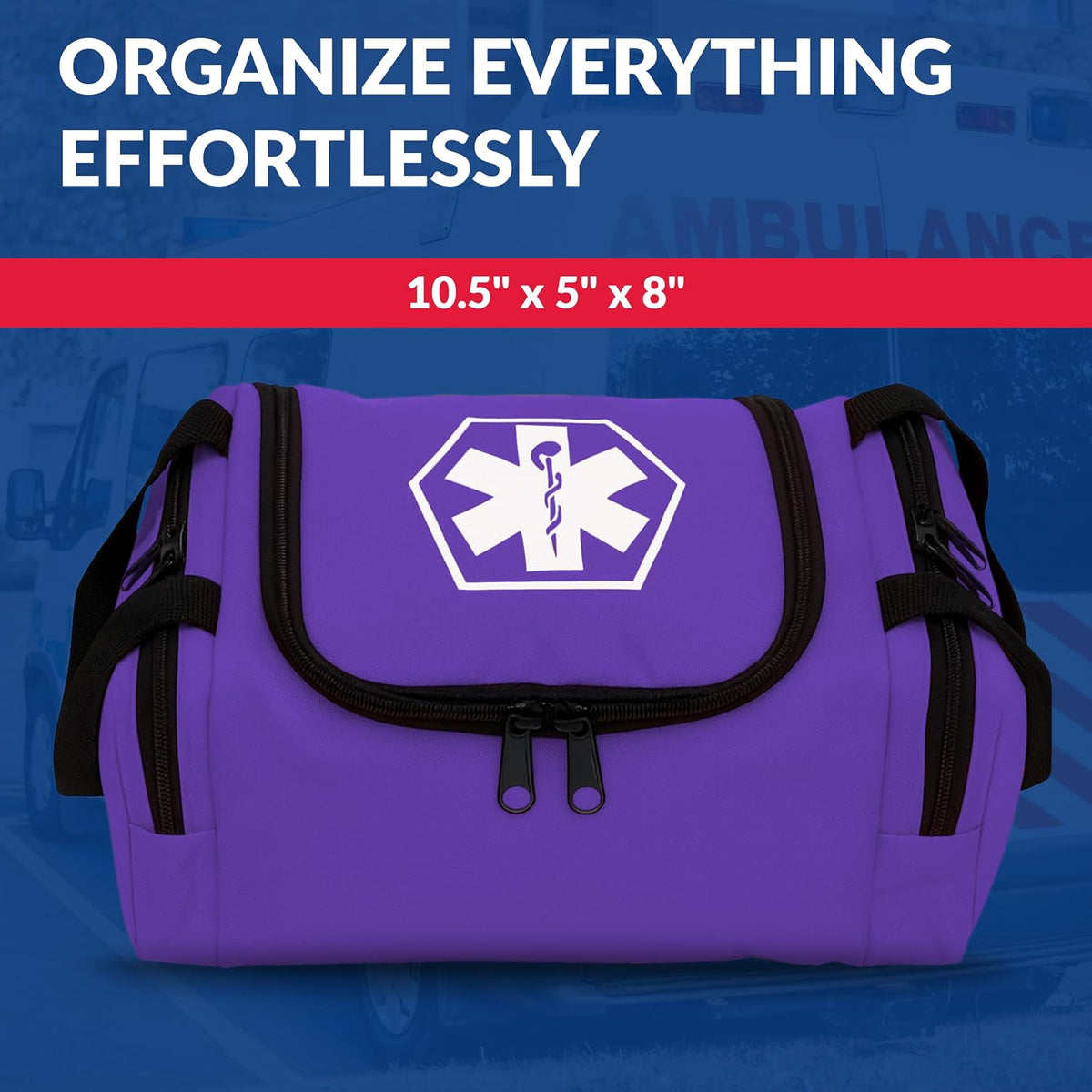 Dixigear Empty First Responder II Bag 10.5" x 5" x 8" - Pink