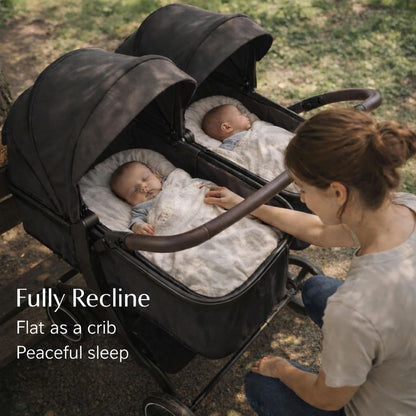 Double Stroller for Infant and Toddler, Gray