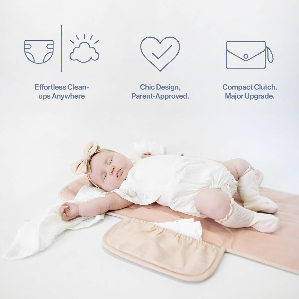Mini Maven Portable Changing Pad Travel Diaper Clutch