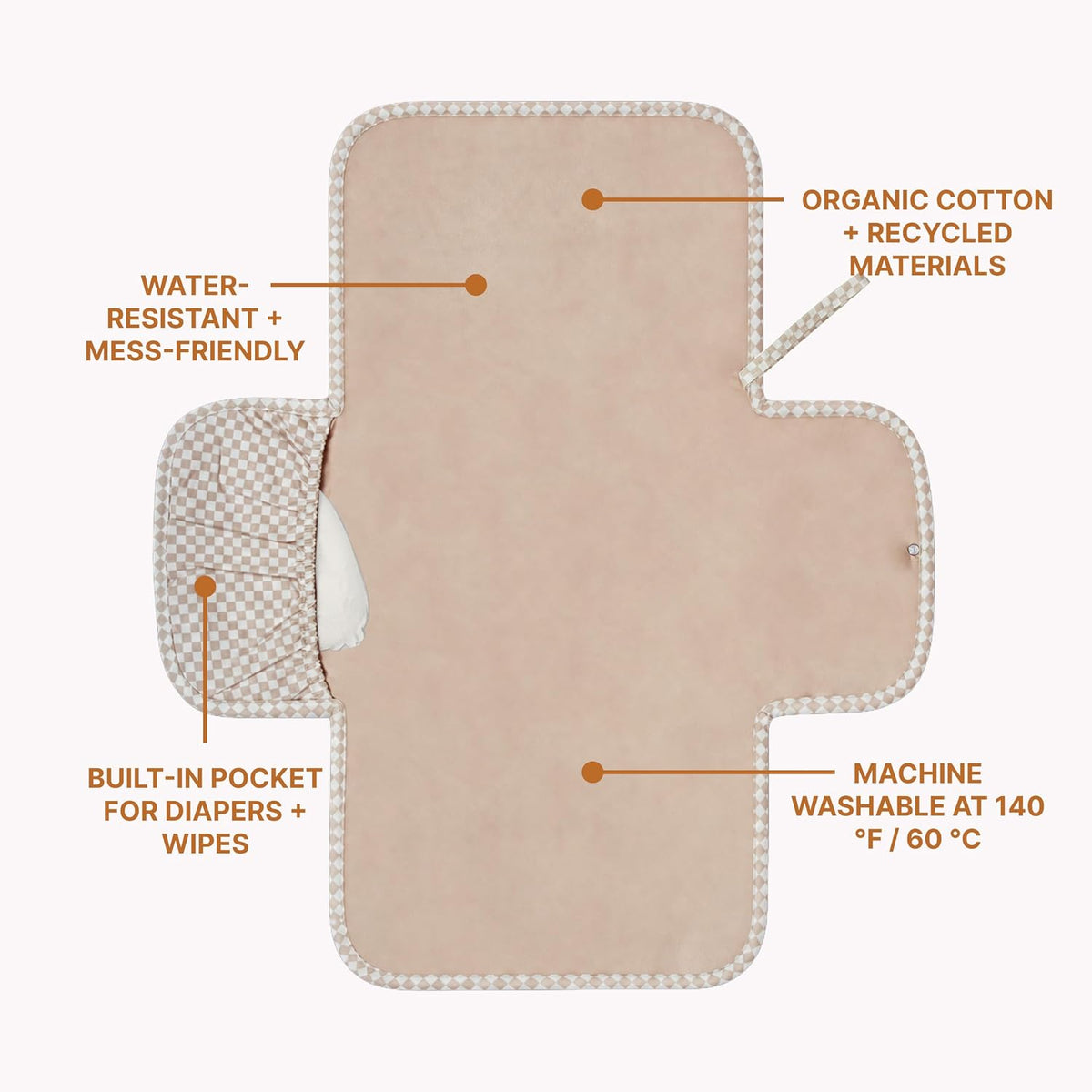 Mini Maven Portable Changing Pad Travel Diaper Clutch