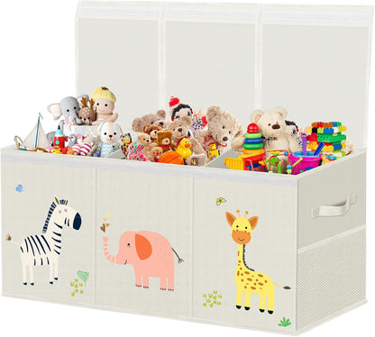 Toy Box Storage for Kids, Extra Large Collapsible Organizer with Lid