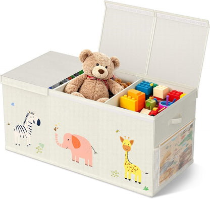 Toy Box Storage for Kids, Extra Large Collapsible Organizer with Lid