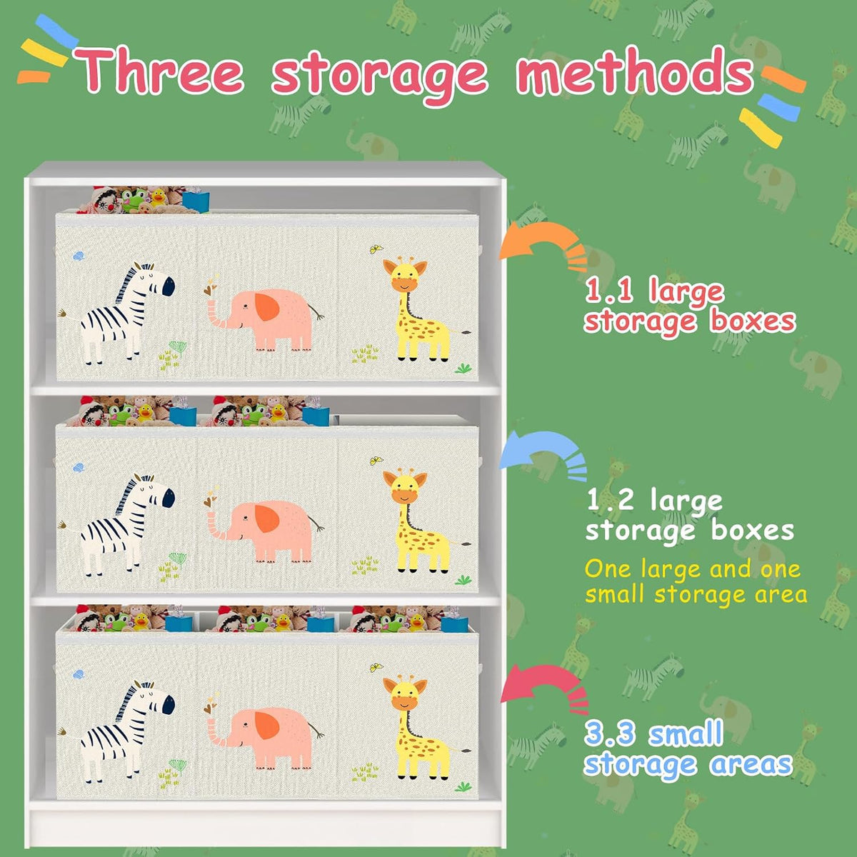 Toy Box Storage for Kids, Extra Large Collapsible Organizer with Lid
