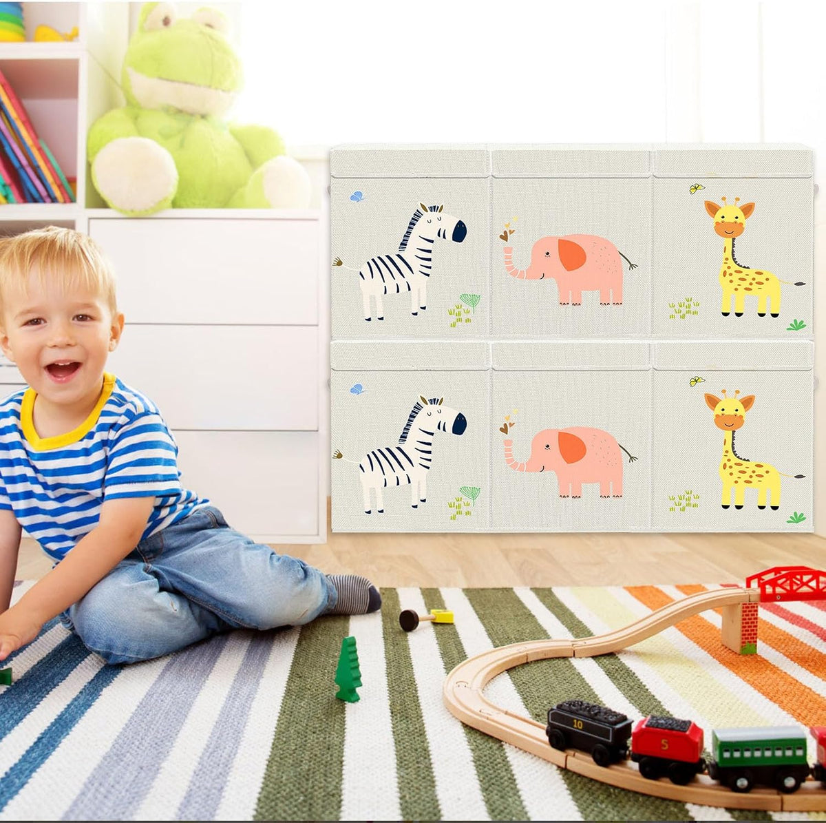 Toy Box Storage for Kids, Extra Large Collapsible Organizer with Lid