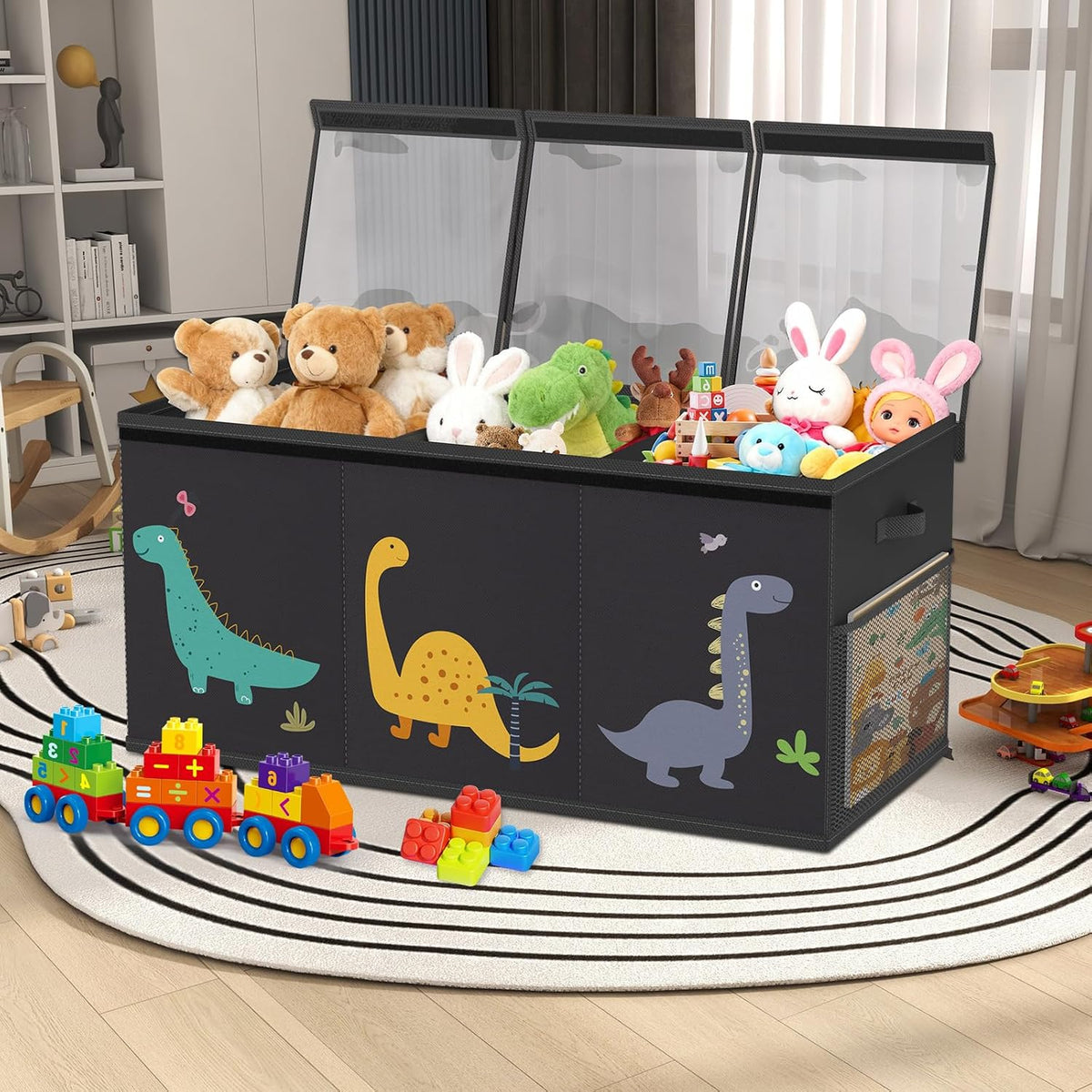 Toy Box Storage for Kids, Extra Large Collapsible Organizer with Lid
