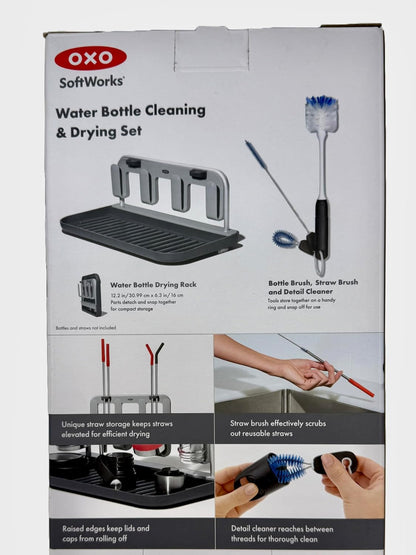 Softworks Water Bottle Cleaning & Drying Set