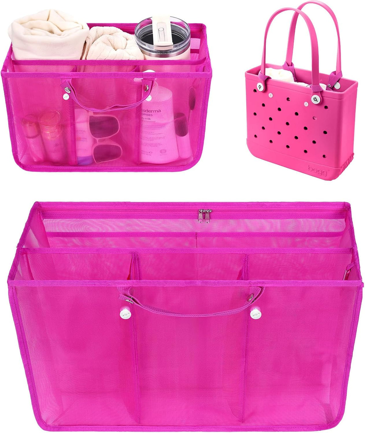 Beach Bag Organizer Insert Divider for Baby Bogg Bags Beach Tote