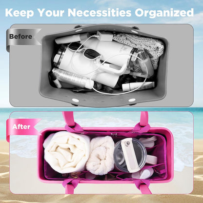 Beach Bag Organizer Insert Divider for Baby Bogg Bags Beach Tote