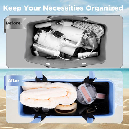 Beach Bag Organizer Insert Divider for Baby Bogg Bags Beach Tote