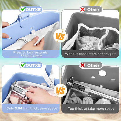 Beach Bag Organizer Insert Divider for Baby Bogg Bags Beach Tote