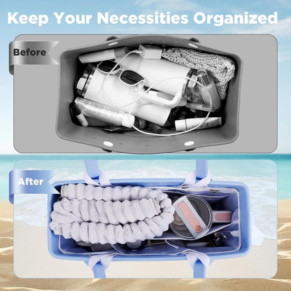 Beach Bag Organizer Insert Divider for Baby Bogg Bags Beach Tote