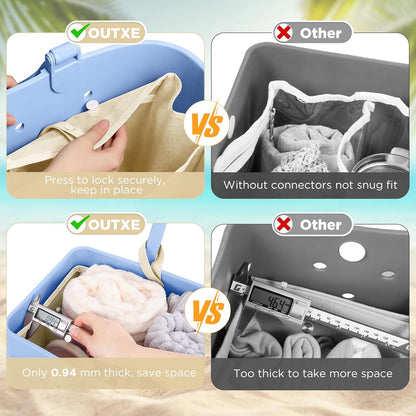 Beach Bag Organizer Insert Divider for Baby Bogg Bags Beach Tote