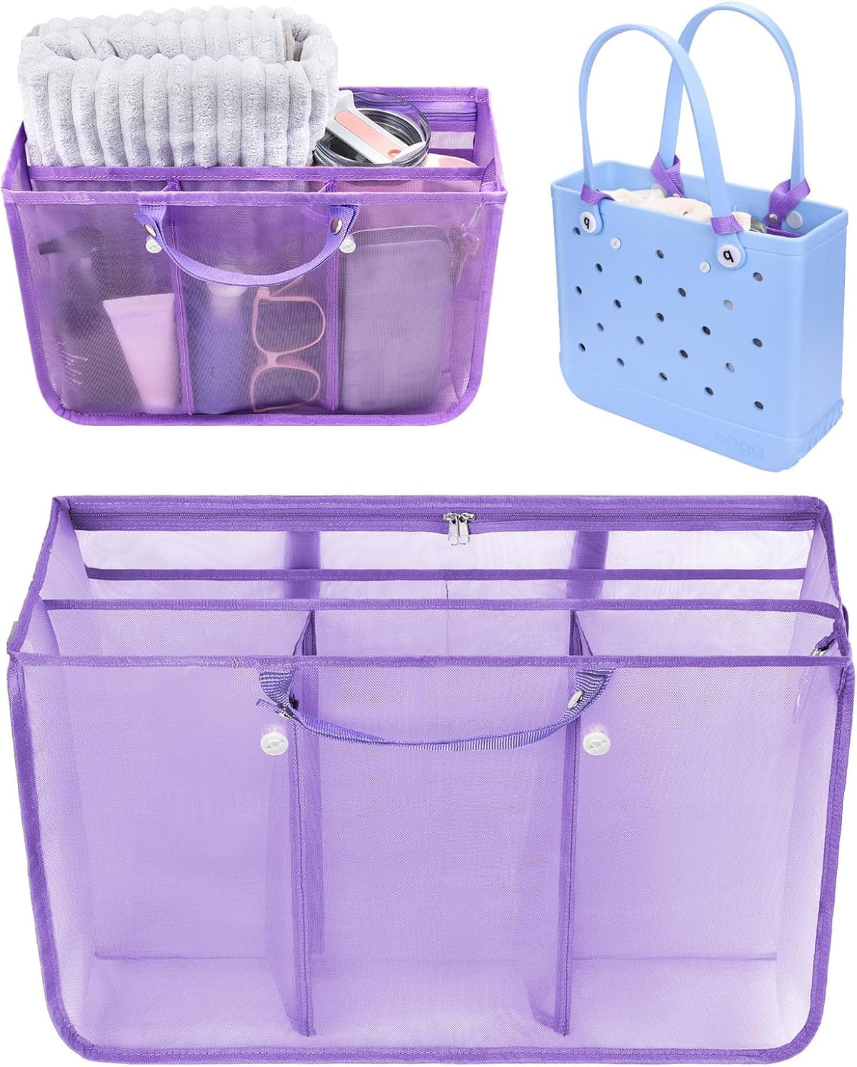 Beach Bag Organizer Insert Divider for Baby Bogg Bags Beach Tote