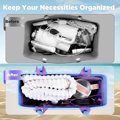 Beach Bag Organizer Insert Divider for Baby Bogg Bags Beach Tote