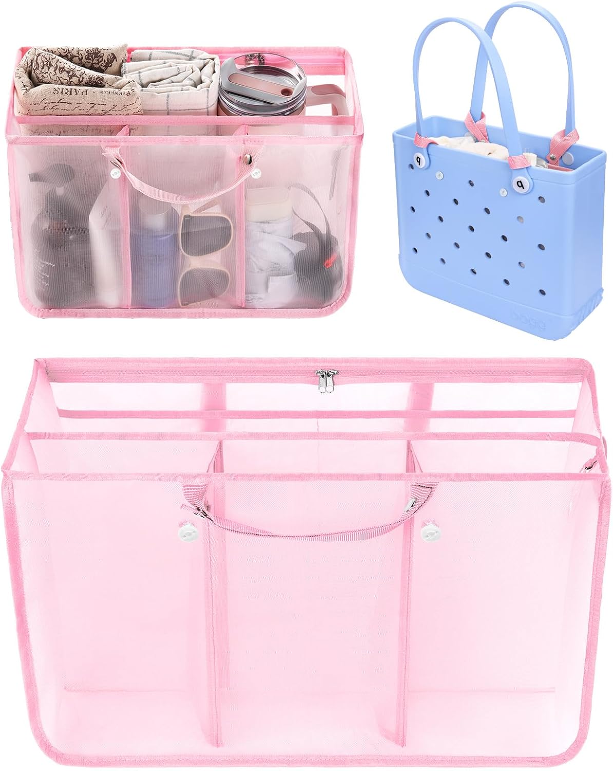 Beach Bag Organizer Insert Divider for Baby Bogg Bags Beach Tote