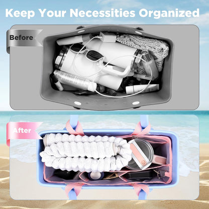 Beach Bag Organizer Insert Divider for Baby Bogg Bags Beach Tote