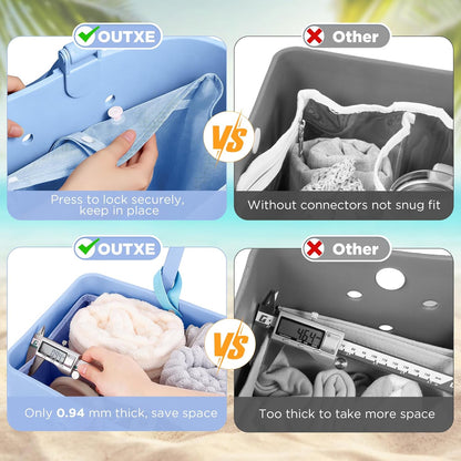 Beach Bag Organizer Insert Divider for Baby Bogg Bags Beach Tote