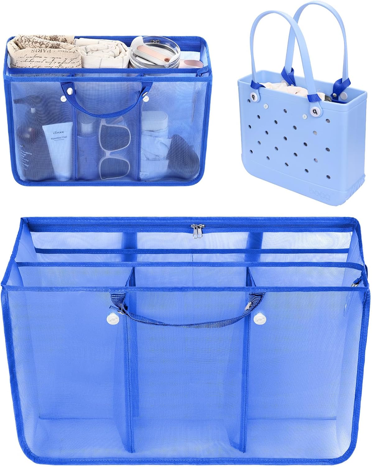 Beach Bag Organizer Insert Divider for Baby Bogg Bags Beach Tote