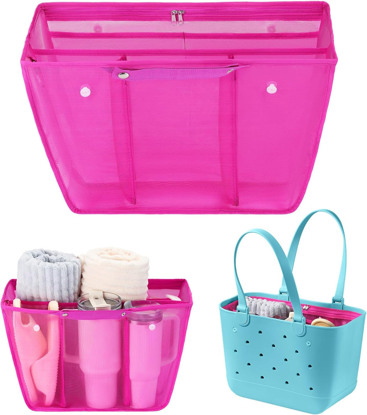 Beach Bag Organizer Insert Divider for Baby Bogg Bags Beach Tote