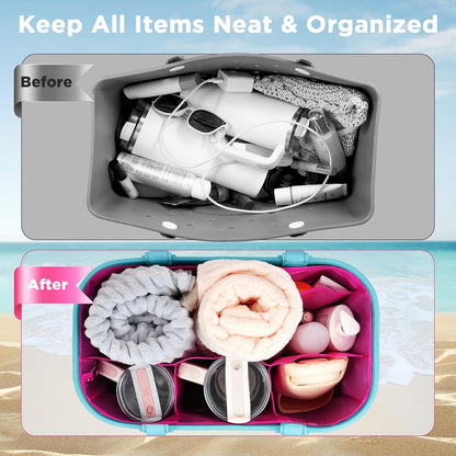 Beach Bag Organizer Insert Divider for Baby Bogg Bags Beach Tote