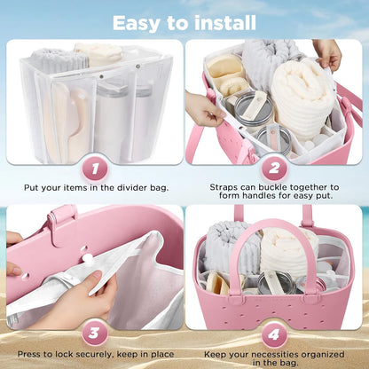 Beach Bag Organizer Insert Divider for Baby Bogg Bags Beach Tote