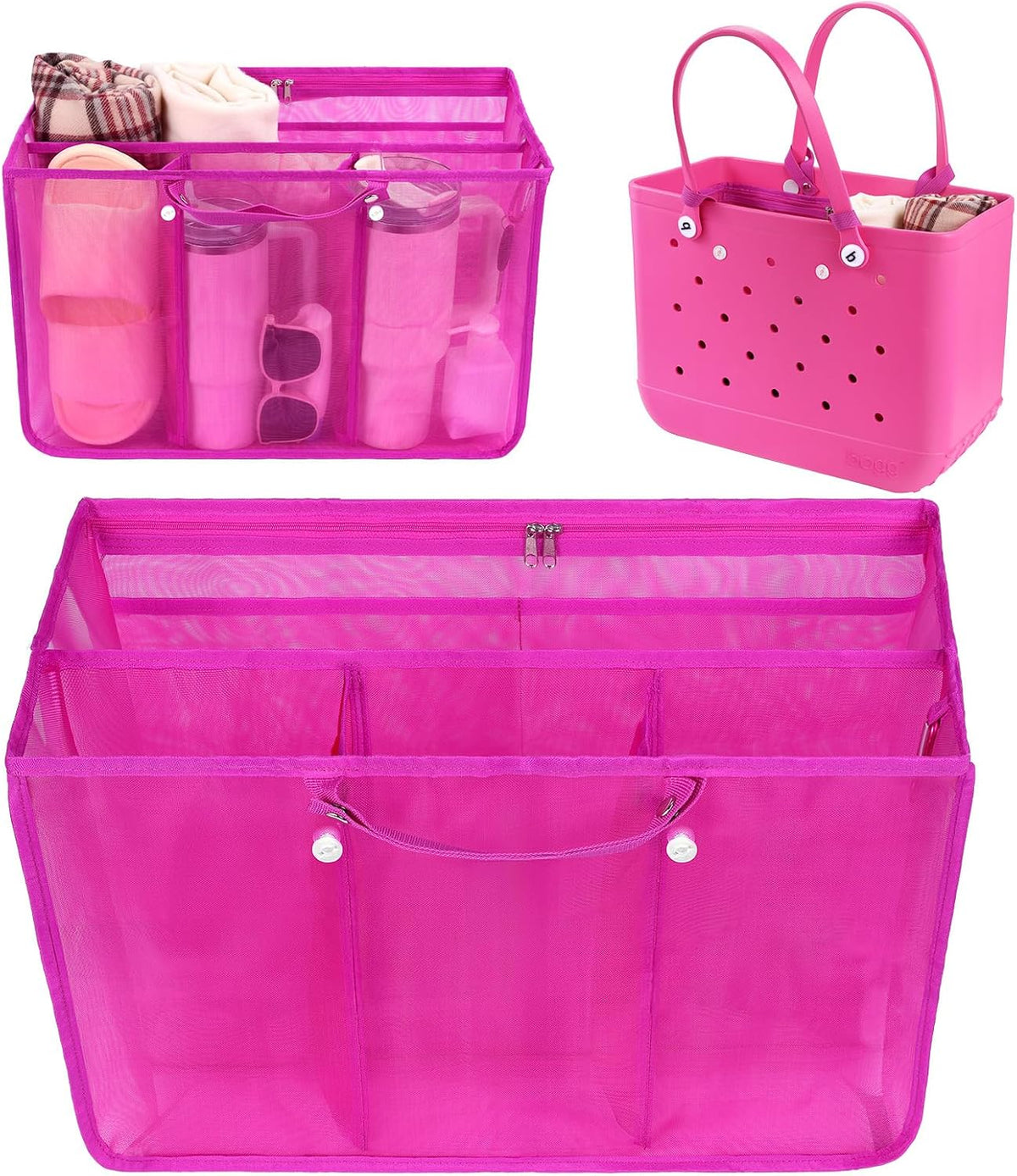 Beach Bag Organizer Insert Divider for Baby Bogg Bags Beach Tote