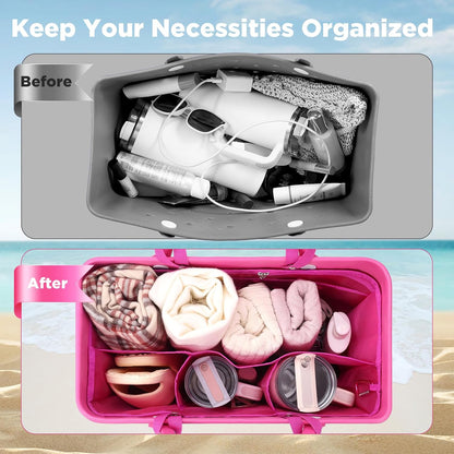 Beach Bag Organizer Insert Divider for Baby Bogg Bags Beach Tote