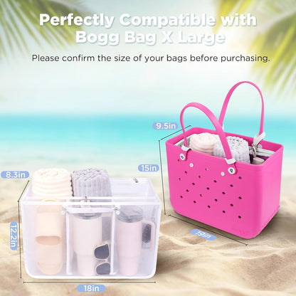 Beach Bag Organizer Insert Divider for Baby Bogg Bags Beach Tote