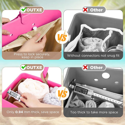 Beach Bag Organizer Insert Divider for Baby Bogg Bags Beach Tote