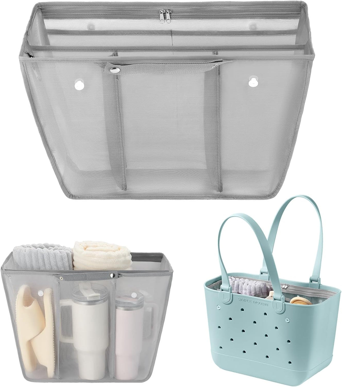 Beach Bag Organizer Insert Divider for Baby Bogg Bags Beach Tote