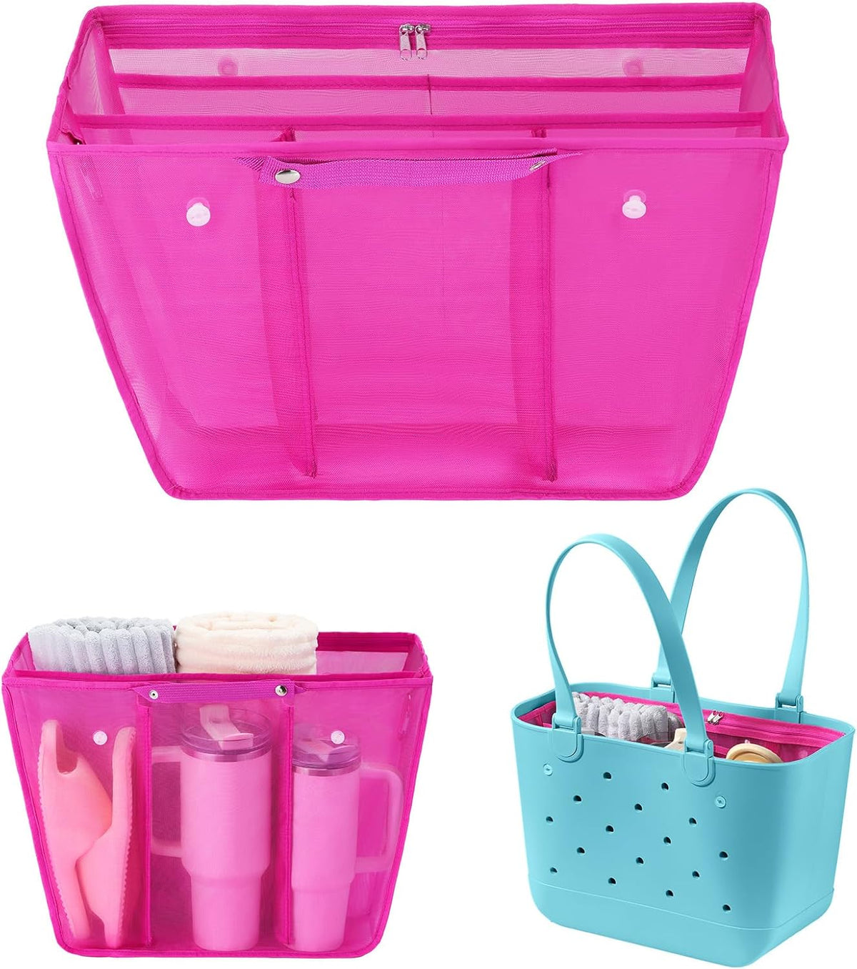 Beach Bag Organizer Insert Divider for Baby Bogg Bags Beach Tote