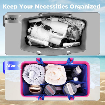 Beach Bag Organizer Insert Divider for Baby Bogg Bags Beach Tote
